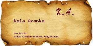 Kala Aranka névjegykártya